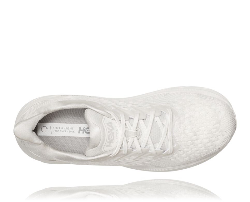 Hoka Clifton 8 Outlet In Singapore White Mens Road Running Shoes